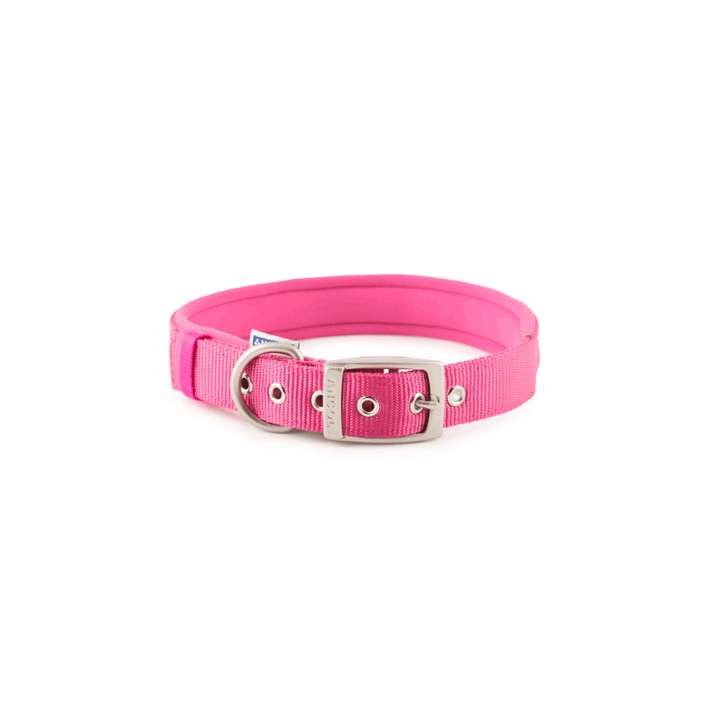 Collar nylon acolchado ANCOL ROSA 65cm Sz4