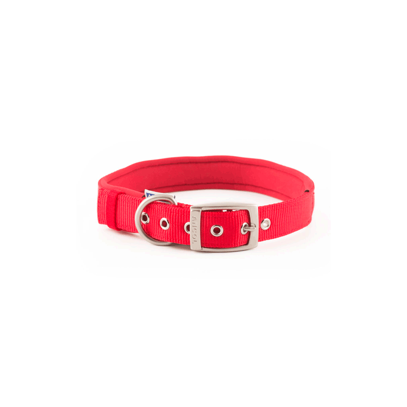 Collar nylon acolchado ANCOL ROJO 65cm Sz4