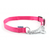 Collar nylon semiahogo metal ROSA 25-35cm Sz1-2