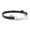 Collar nylon semiahogo metal NEGRO 50-70cm Sz5-9