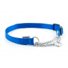 Collar nylon semiahogo metal AZUL 50-70cm Sz5-9