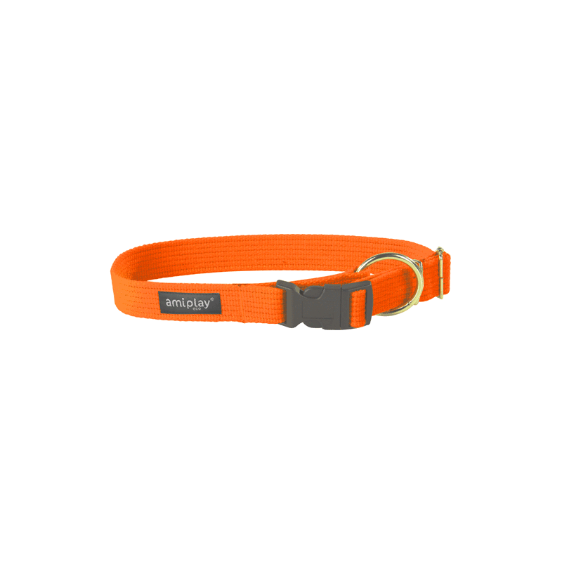 Collar ajustable Safe XXL  Algodón Naranja-Orange 49-85 [b] x 3cm