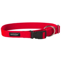 Collar ajustable Safe XXL  Algodón Rojo-Red 49-85 [b] x 3cm