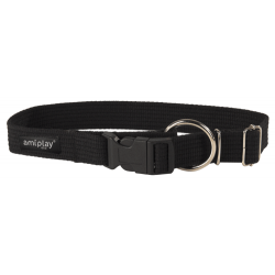 Collar ajustable Safe XXL  Algodón Negro-Black 49-85 [b] x 3cm