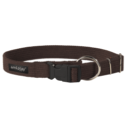 Collar ajustable Safe  XL Algodón Marrón-Brown 34-55 [b] x 3cm