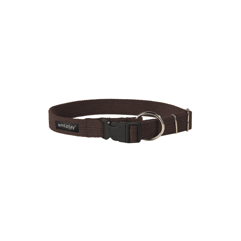 Collar ajustable Safe  XL Algodón Marrón-Brown 34-55 [b] x 3cm