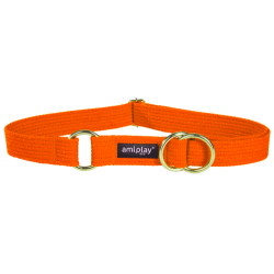 Collar semi ahogo Algodón XXL 45-85 [b] x 3cm Naranja-Orange