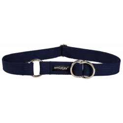 Collar semi ahogo Algodón XXL 45-85 [b] x 3cm Azul marino-Navy Blue