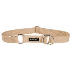 Collar semi ahogo Algodón XXL 45-85 [b] x 3cm Beige