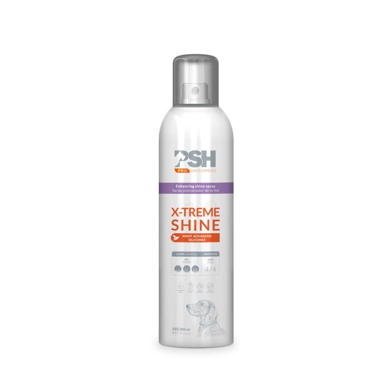 Xtreme shine Spray 300ml Brillo extremo X-trem shine PSH groomers