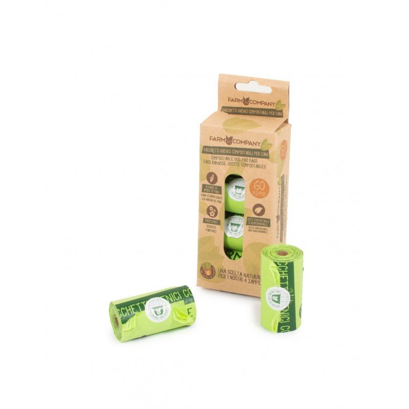 Bolsa higienica compostable verde 60pc Sacchetti igienici compostabili FC Green