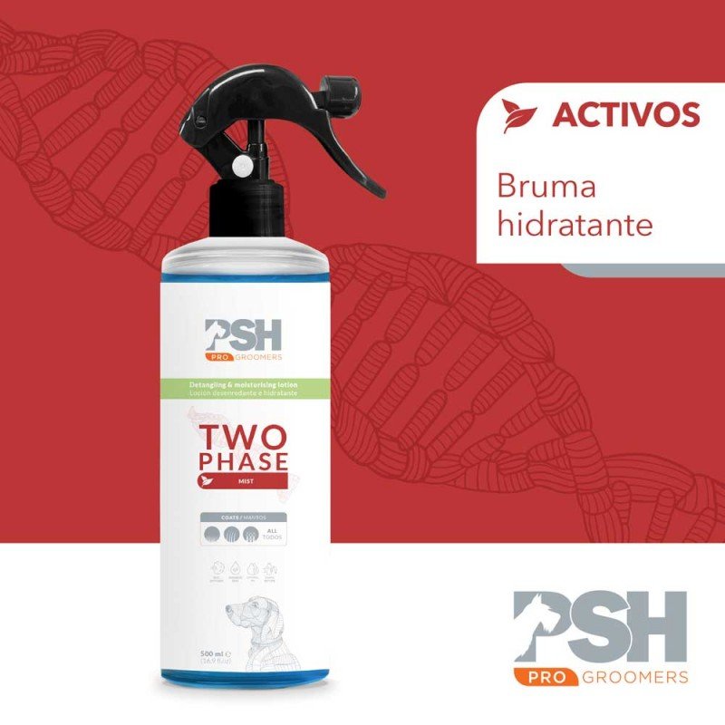 Two phase lotion Spray 500ml acondicionador instantáneo bifásico PSH groomers