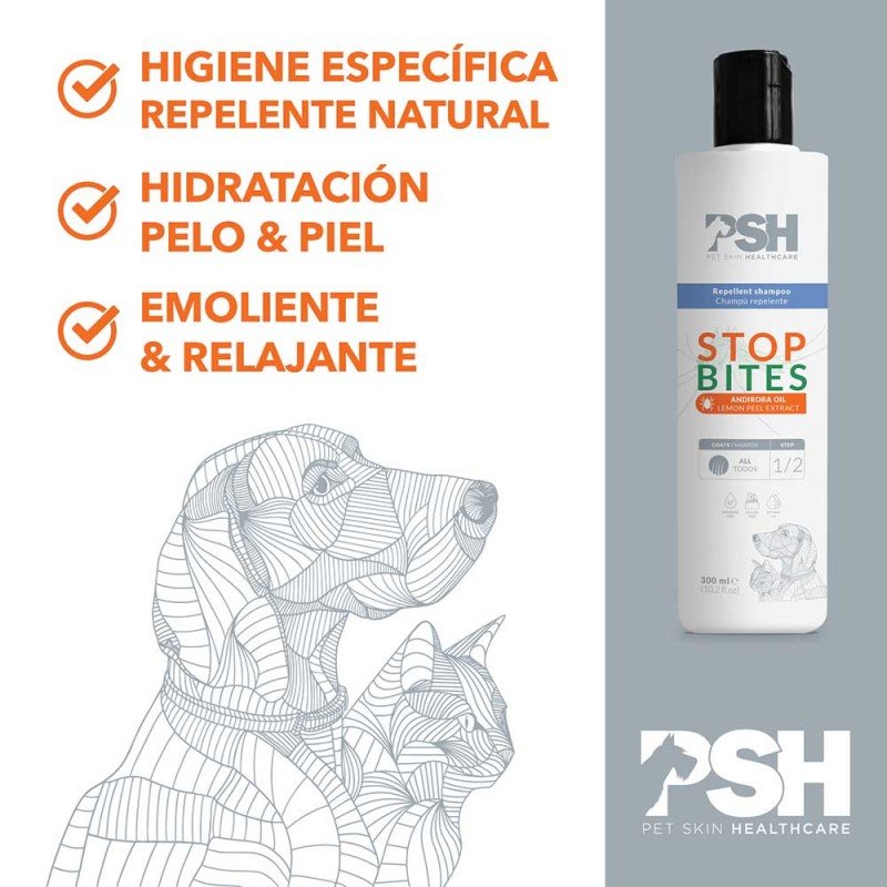 Fr 300ml champú repelente stop bites shampoo PSH