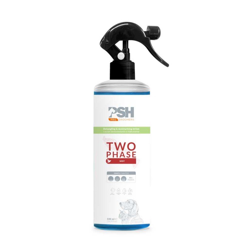 Two phase lotion Spray 500ml acondicionador instantáneo bifásico PSH groomers