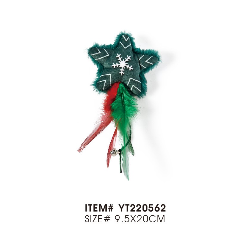 XMAS Peluche Star con cascabel gato Ø9cm