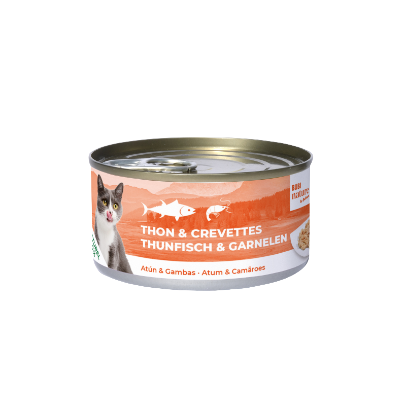 Bubi Nature CAT atún & gambas 140gr    12