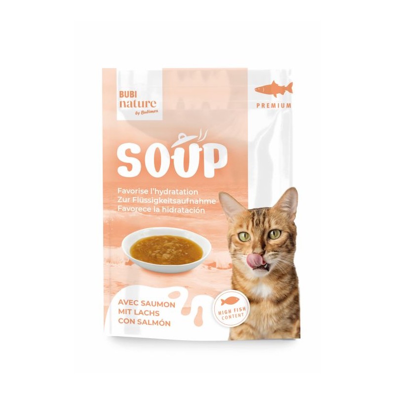 Bubi Nature CAT SOUP Salmon 50g (High Protein)    12