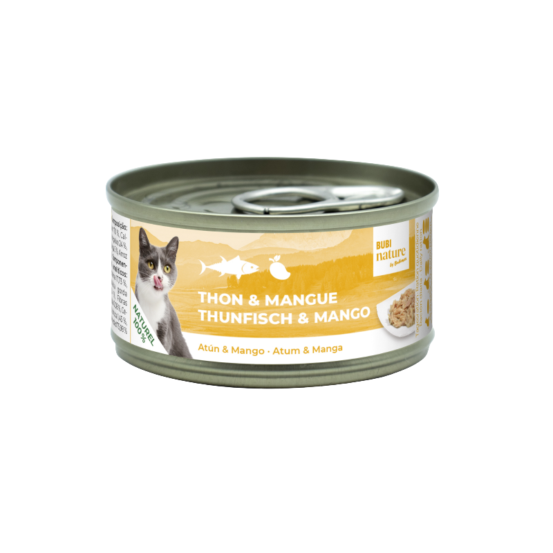 Bubi Nature CAT Atún con mango 70gr    24