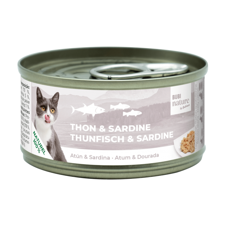 Bubi Nature CAT Atún & sardina  70gr    24