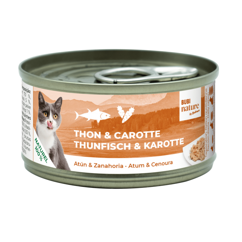 Bubi Nature CAT Atún & zanahoria  70gr    24