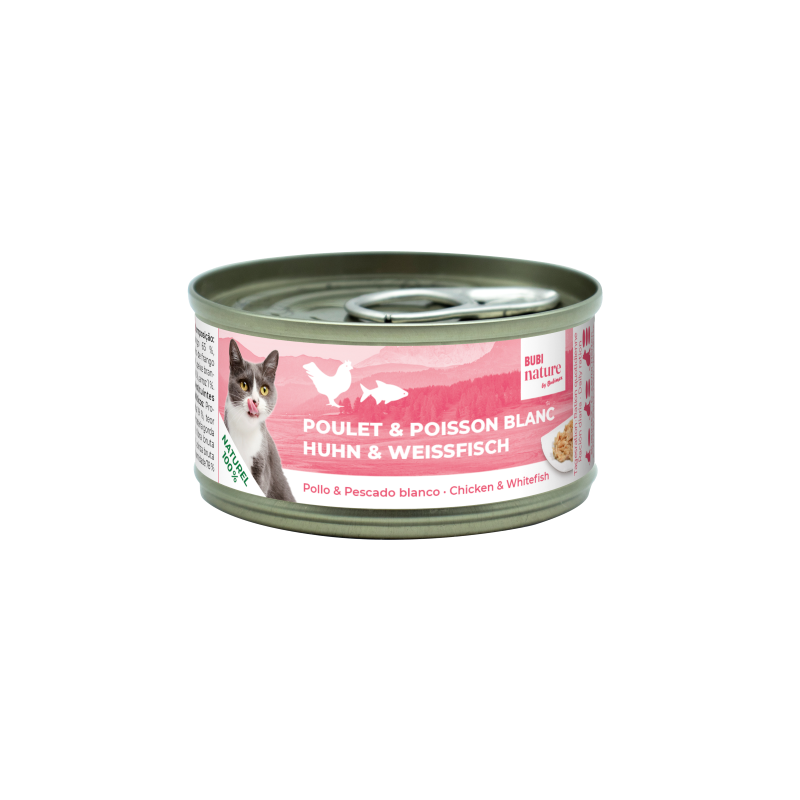Bubi Nature CAT Pollo & Pescado Blanco 70gr    24