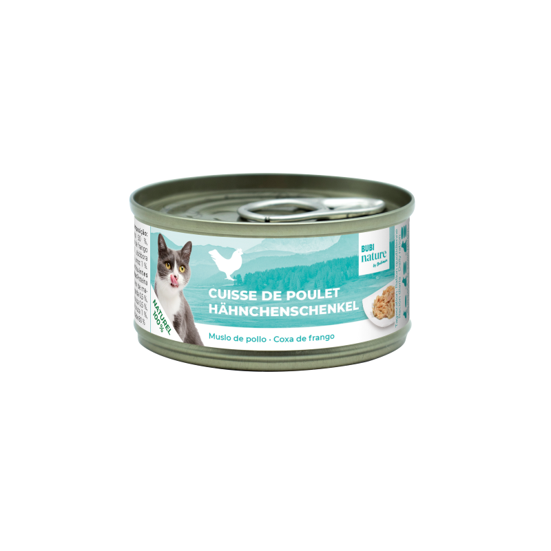 Bubi Nature CAT Muslo de Pollo 70gr    24